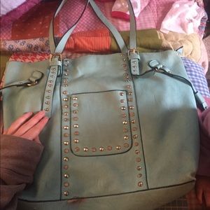 Teal colored purse